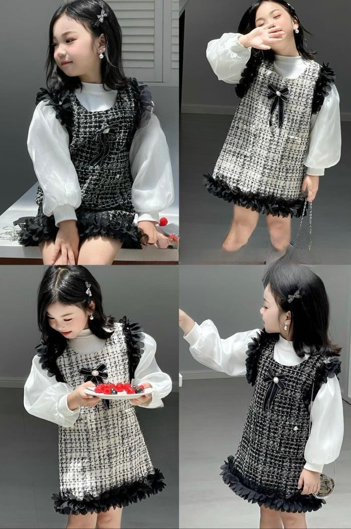 Robe en Tweed Élégante – Style Classique & Chic