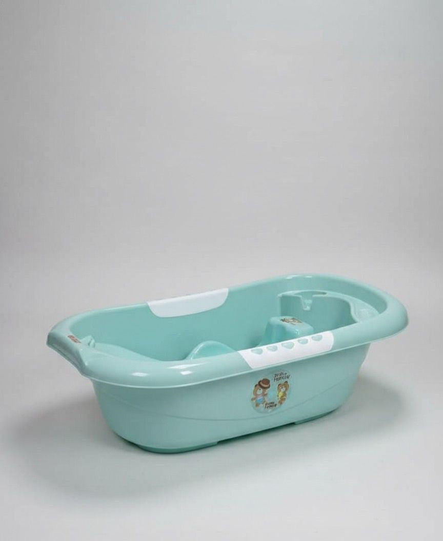 Ensemble de Bain Complet pour Bébé - Couleur Menthe avec Motifs Oursons