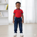 Ensemble Polo Rouge et Jean Cargo 'Explorateur' pour Garçon