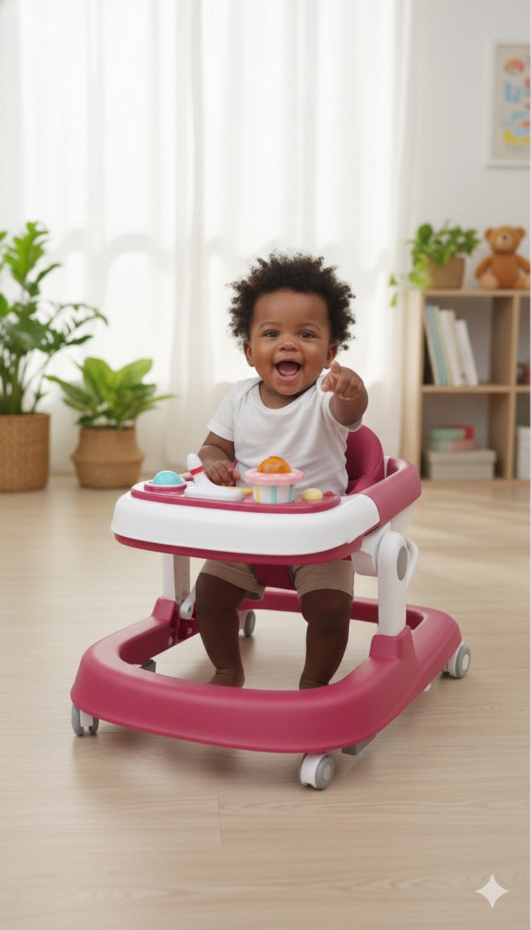 Marchette pour Bébé Rose Framboise