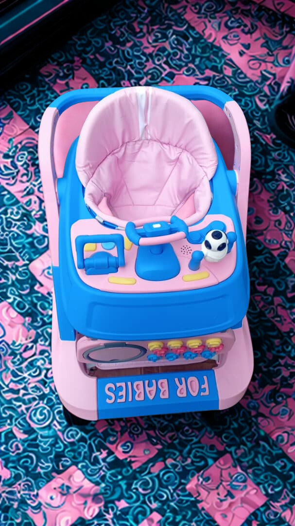 Marchette Ludique pour Bébé - Rose et Bleu