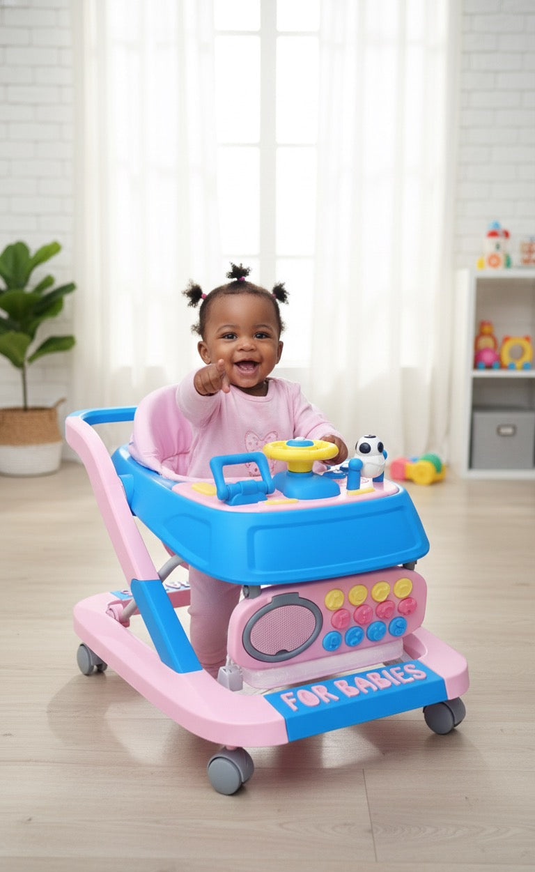 Marchette Ludique pour Bébé - Rose et Bleu